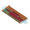 Panel Sandwich Madera Friso Abeto Miel Ondutherm Bajo Teja Onduline