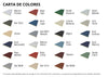 Carta de colores disponibles panel 3 grecas