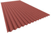 Chapa minionda perfil 18 para fachadas en color rojo teja