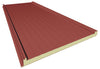 Panel sandwich cubierta 2 grecas color rojo teja