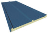 Panel sándwich 3 grecas PIR color azul lago