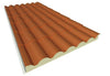 Panel sandwich teja rojo PUR
