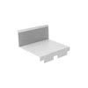 Remate troquelado a pared para panel sándwich de cubierta color blanco